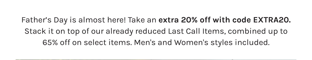 Take extra 20% off with code EXTRA20