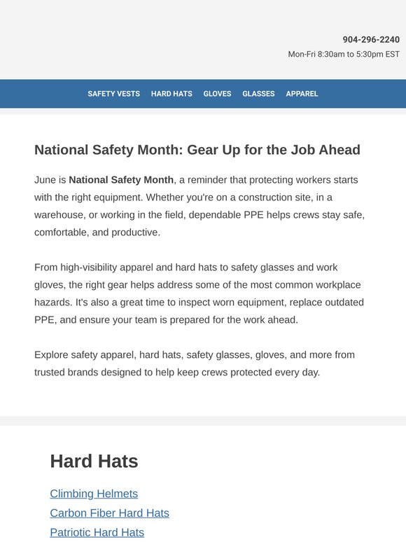 Safety Starts with the Right Equipment