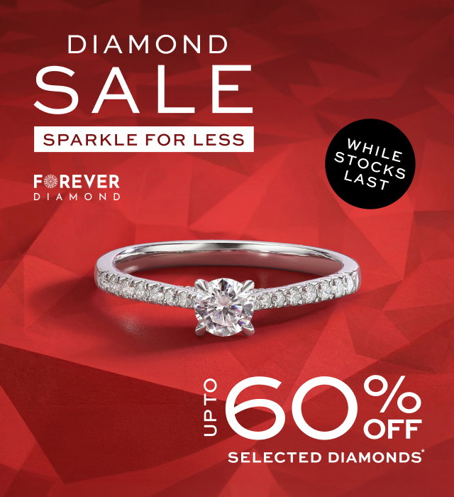 SALE: Up to 60% off Diamond Jewellery