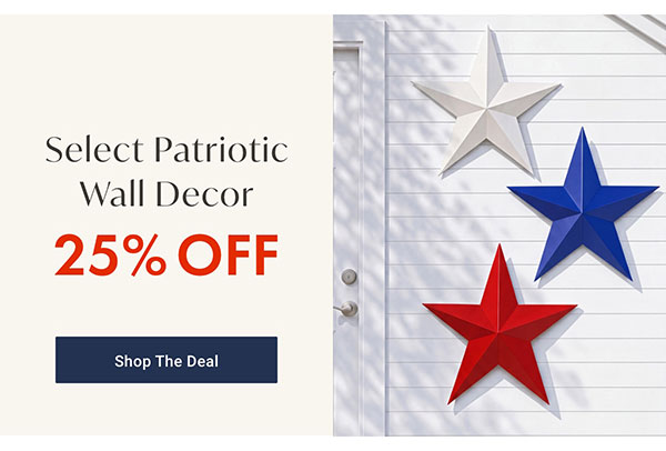 25% Off Select Patriotic Wall Decor | Shop the Deal >