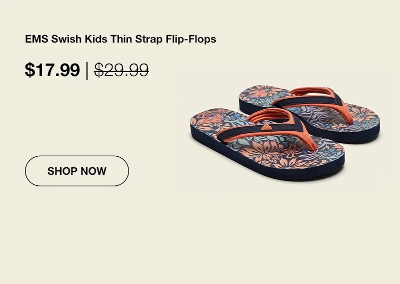 EMS Swish Kids Thin Strap Flip Flops