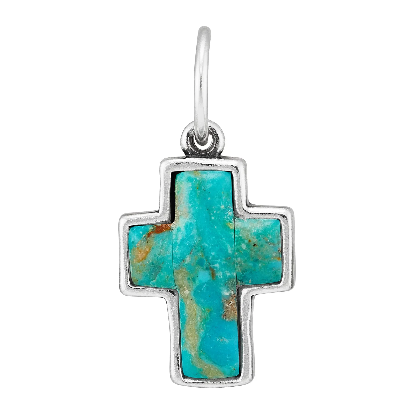 Blue Divine Cross Pendant Charm