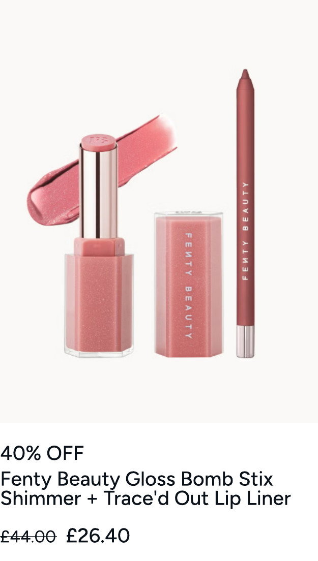 Fenty Beauty Gloss Bomb Stix Shimmer + Trace'd Out Lip Liner Duo