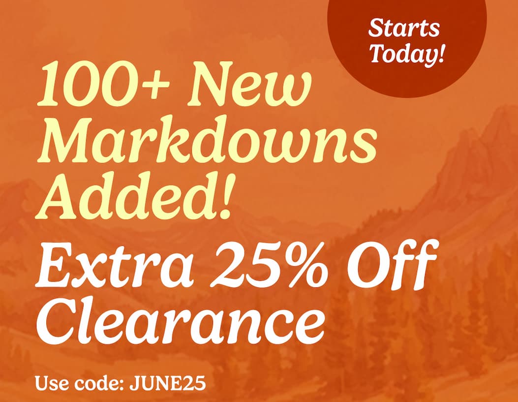 Extra 25% Off Clearance