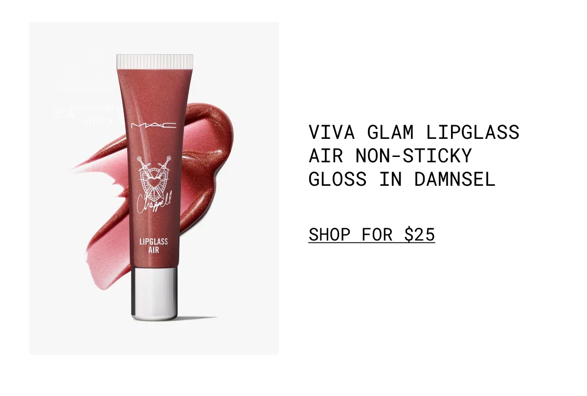 VIVA GLAM LIPGLASS AIR NON-STICKY GLOSS IN DAMNSEL | shop for $25