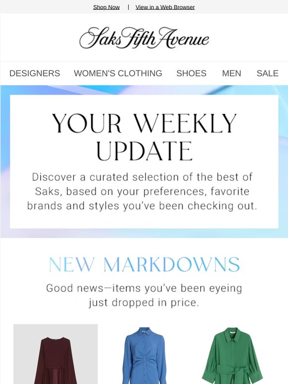 Here's your weekly update: price drop alert on your Weekend Max Mara dress & more