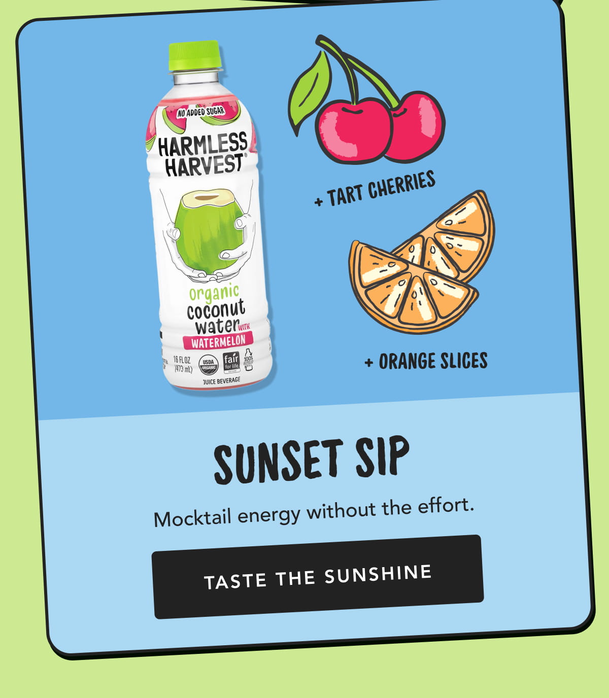 Sunset Sip | Mocktail energy without the effort. Taste the sunshine