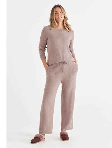 Brushed Straight Leg Pyjama Pant