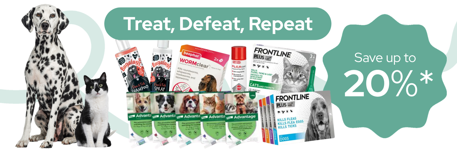 Flea, tick, worm