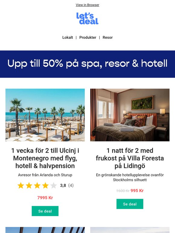 ☀️ Res till Montenegro i sommar - flyg, hotell & halvpension för 2