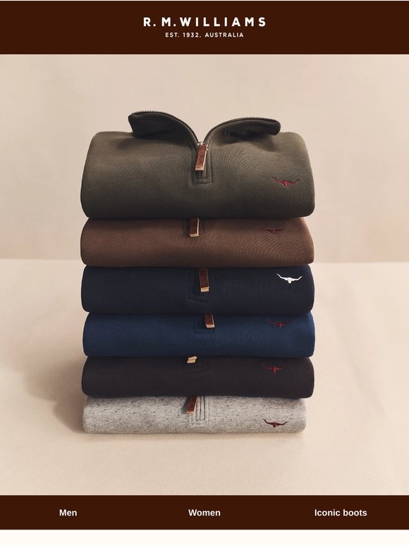 1/4 Zips for colder days