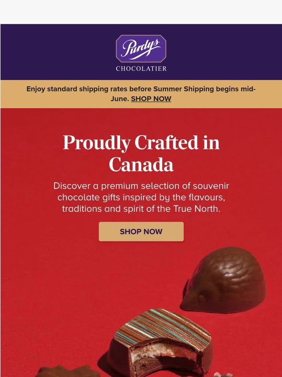 Indulge in our Canadian Collection.