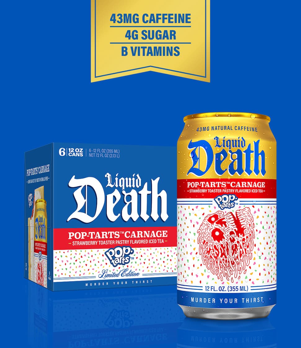 Liquid Death Pop-Tarts Carnage