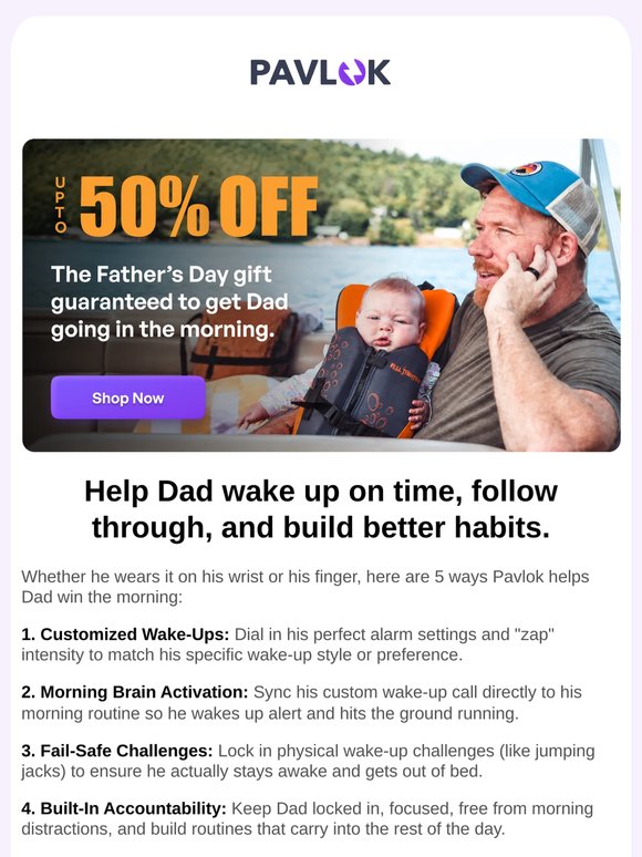 Give Dad His Morning Mojo Back ⏰