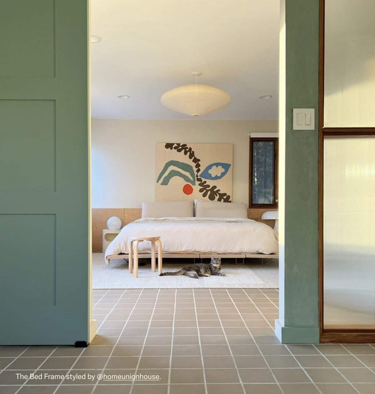 The Bed Frame styled by @homeunionhouse