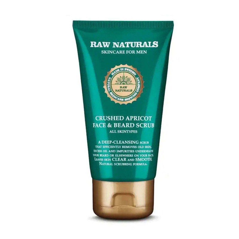 Image of Raw Naturals Crushed Apricot Face & Beard Scrub 75ml