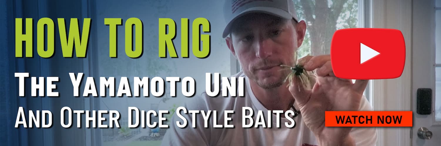 How to Rig The Yamamoto Uni Anad Other Dice Style Baits Youtube Button Watch Now