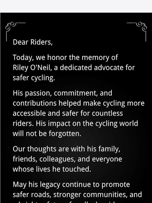 Remembering Riley O'Neil