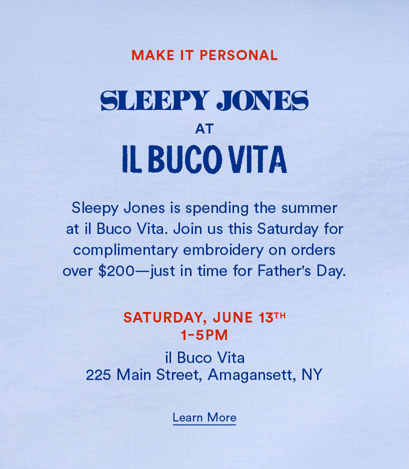 Sleepy Jones at il Buco Vita