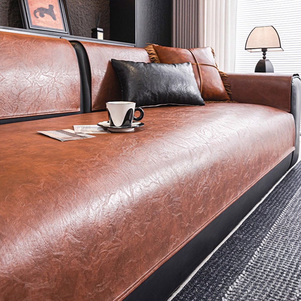 Waterproof Luxe Leather Nonslip Sofa Cover