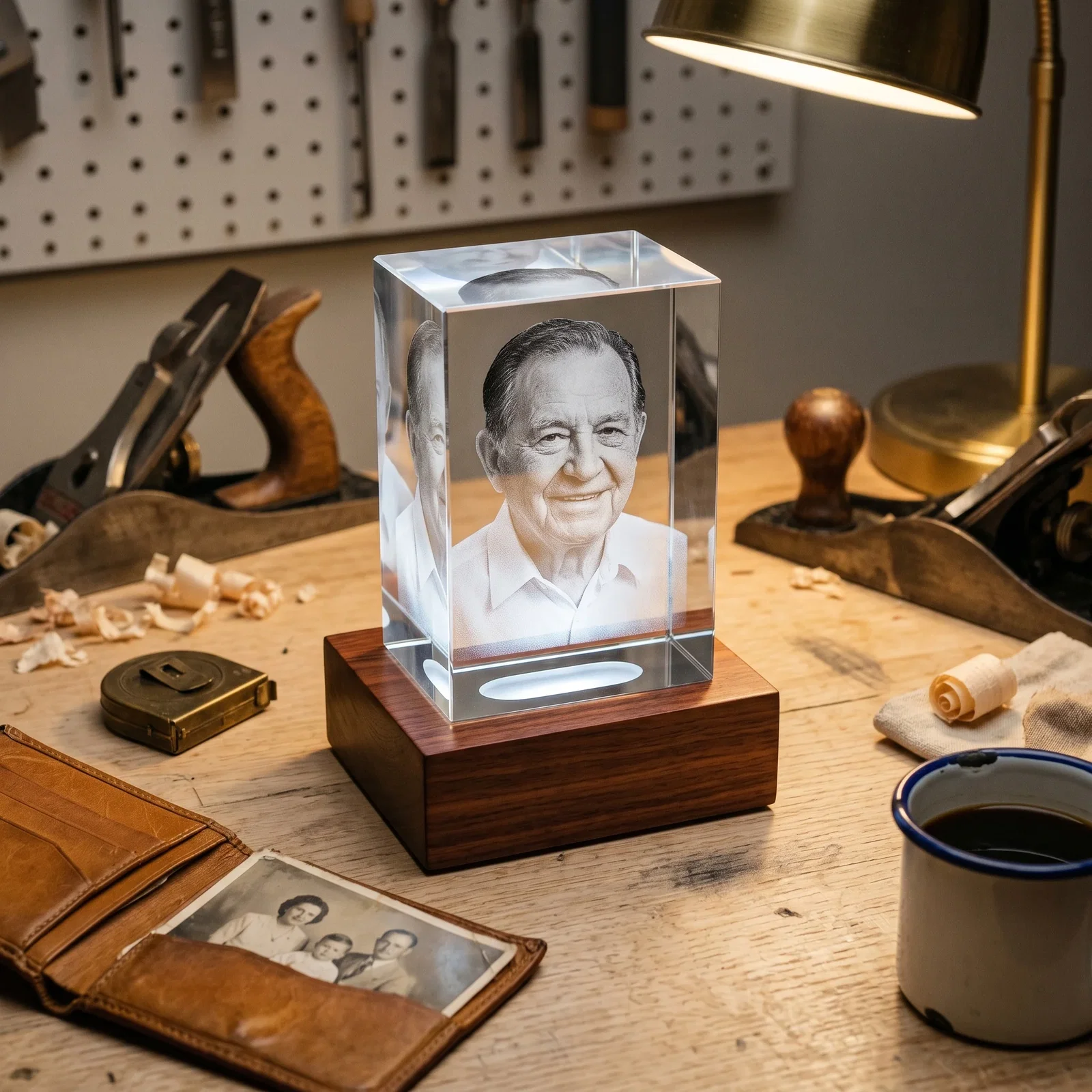 A Father's Day crystal from Beyond Memories