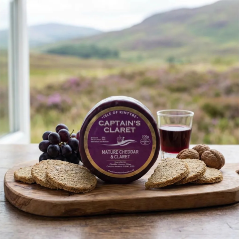 Isle of Kintyre Captain's Claret Mature Cheddar 200g