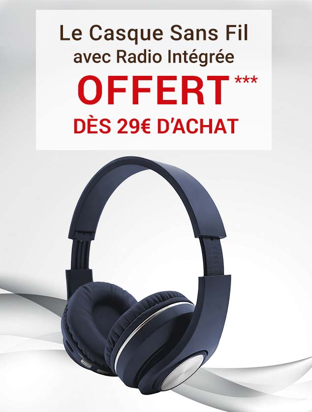 Le Casque Sans Fil avec Radio Intégrée dès 29 euros d’achat***