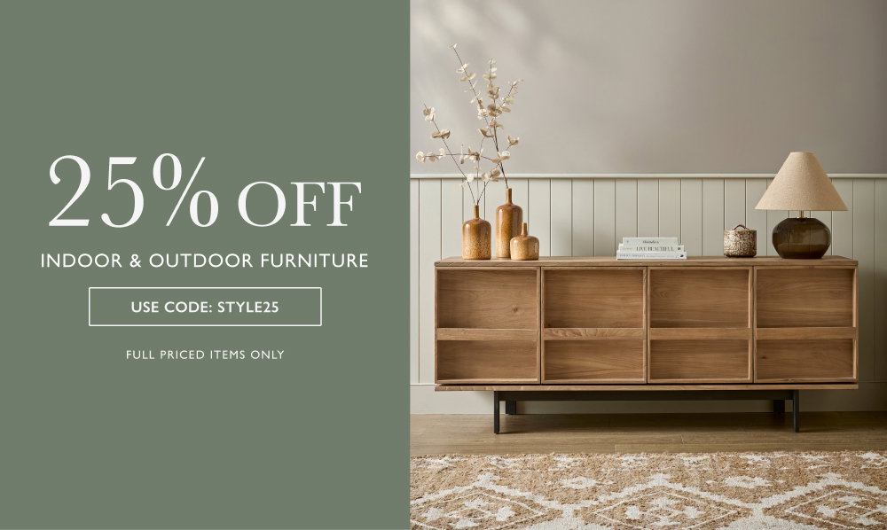 25% OFF indoor & outdoor furniture with STYLE25