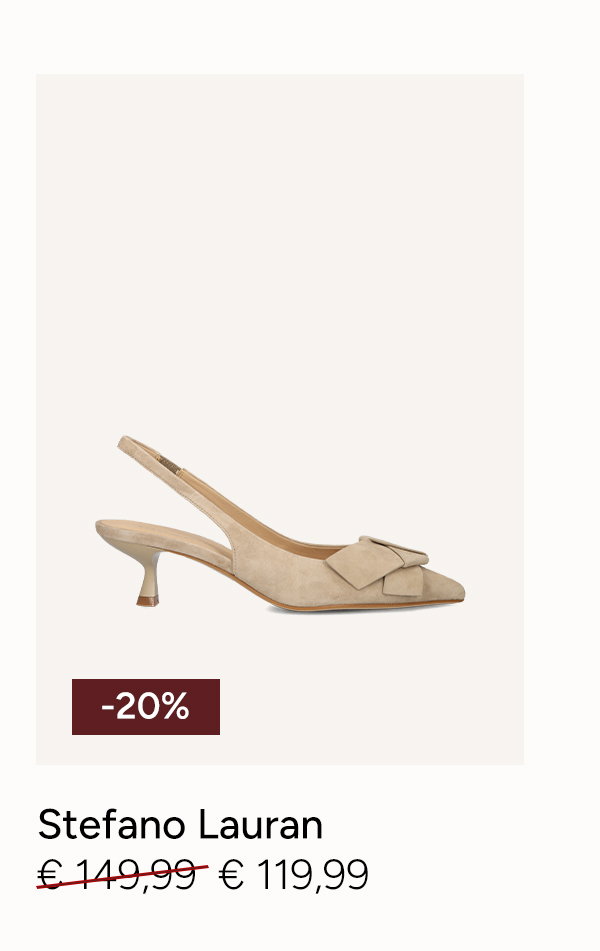 Beige Stefano Lauran slingbacks