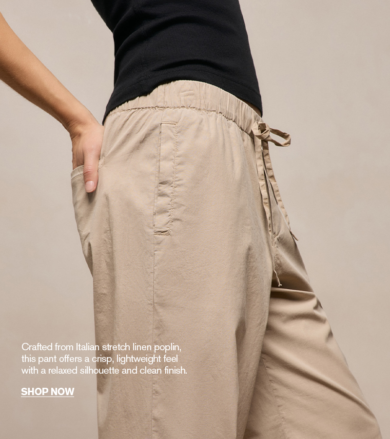 WOMENS COTTON POPLIN PANTS