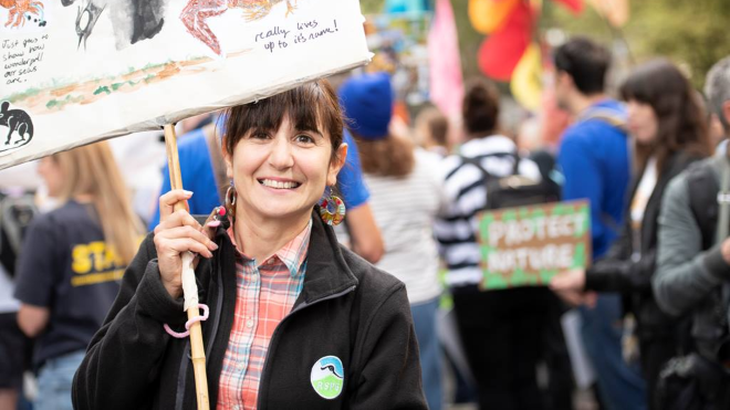RSPB staff campaigning