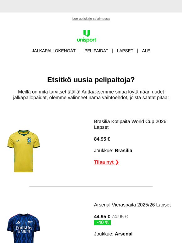 Etsitkö seuraavaa pelipaitaa 👀?