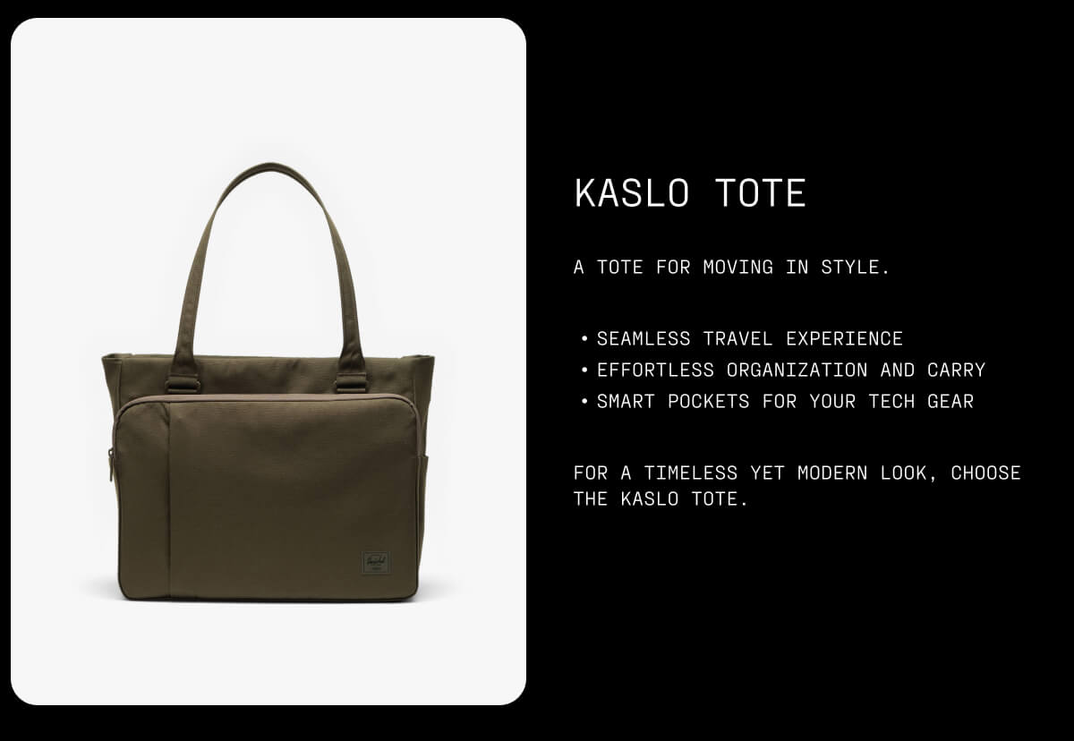 Kaslo Tote | Tech - 23L