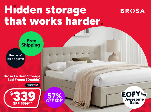 Brosa Le Bern Storage Bed Frame (Double)