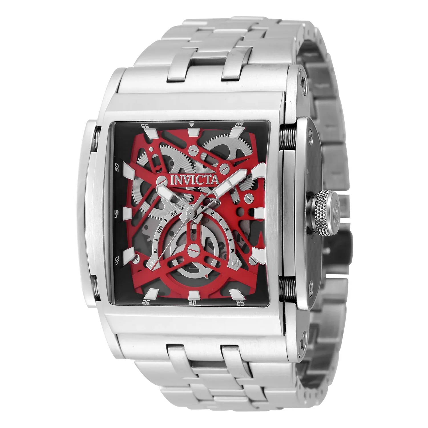 Image of Invicta Men's 47mm Speedway Quartz 24 Hour Tonneau Bracelet Watch