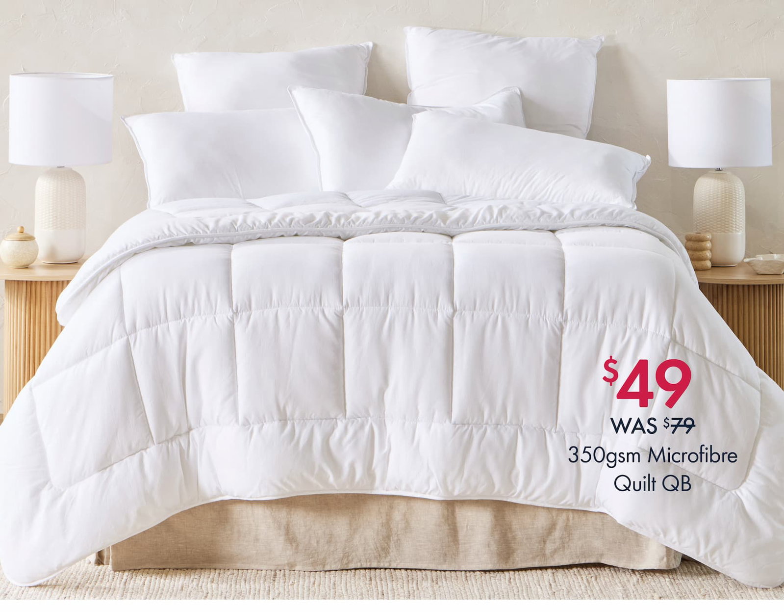 Classic Collection 350gsm Microfibre Quilt
