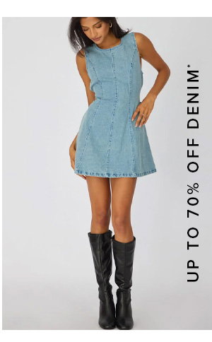 Denim Mini Dress Sleeveless