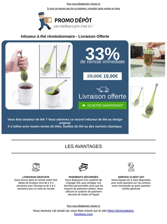 Découvrez notre Infuseur à thé révolutionnaire