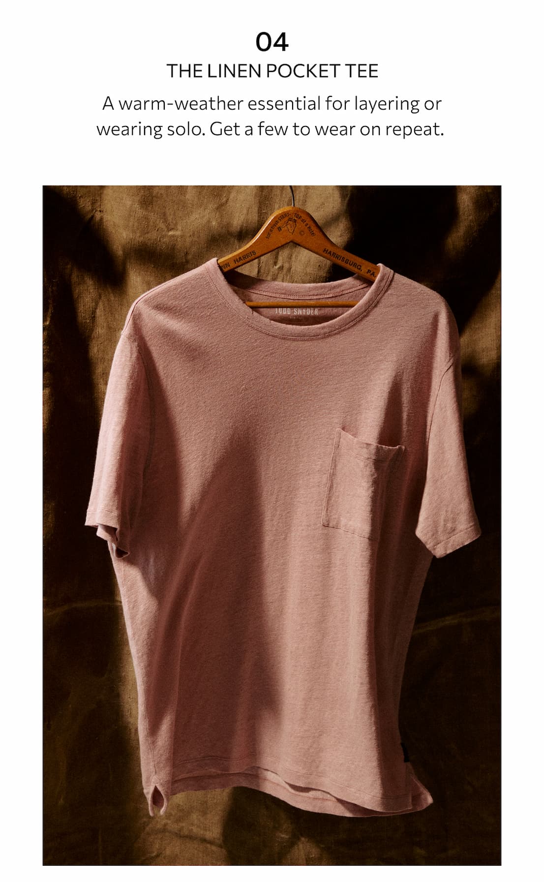 Linen Pocket Tee
