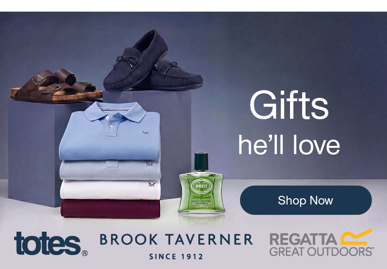 Gifts he'll love, shop now