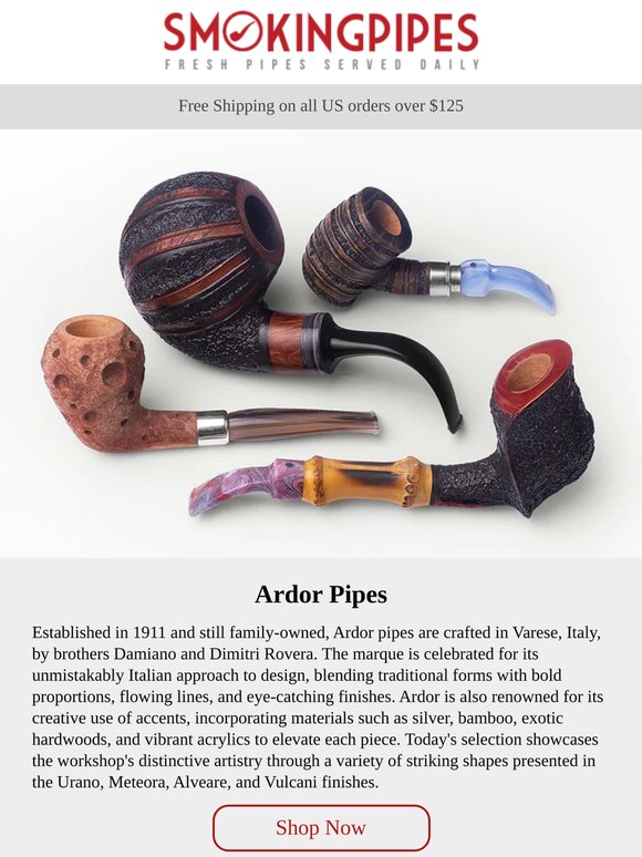 Ardor Pipes | Bold Italian Craftsmanship