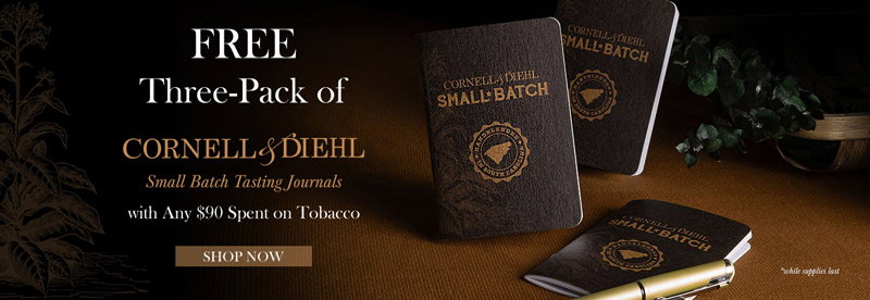 Free Three-Pack of C&D's Tasting Journals with Any $90 Spent on Tobacco