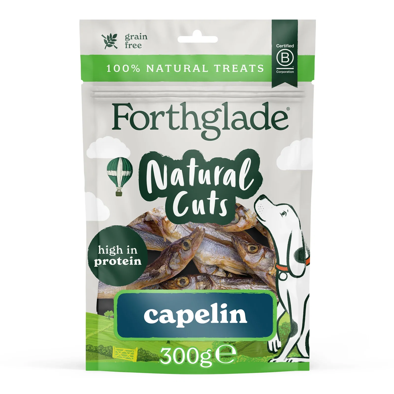 Image of Natural Cuts Air Dried Capelin Treats (1 x 300g)
