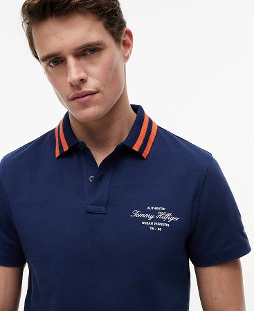 Regular Fit Tipped Collar Jersey Polo Shirt