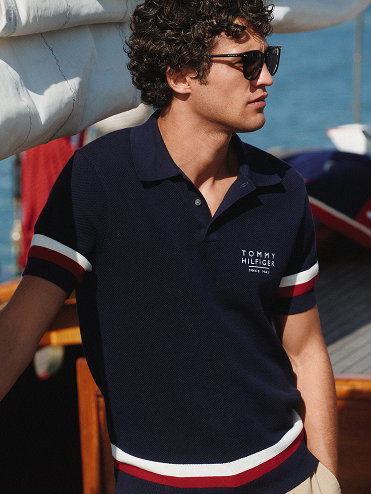 Regular Fit Tipped Collar Jersey Polo Shirt