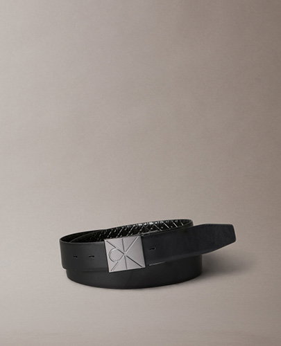 CK EMBLEM PLAQUE REVERSIBLE BELT
