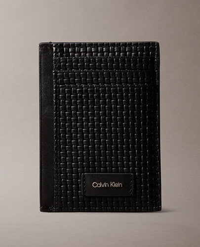 EMBOSSED WOVEN CARD CASE