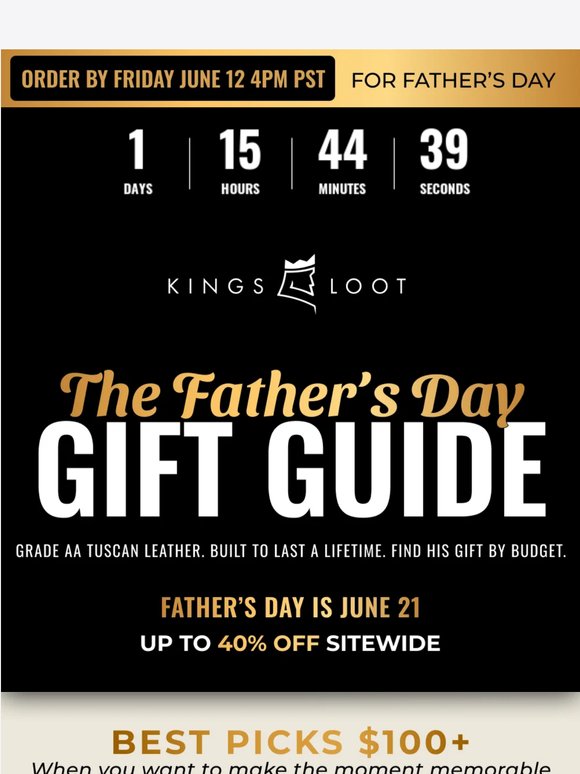 Get it in time for Father's Day!