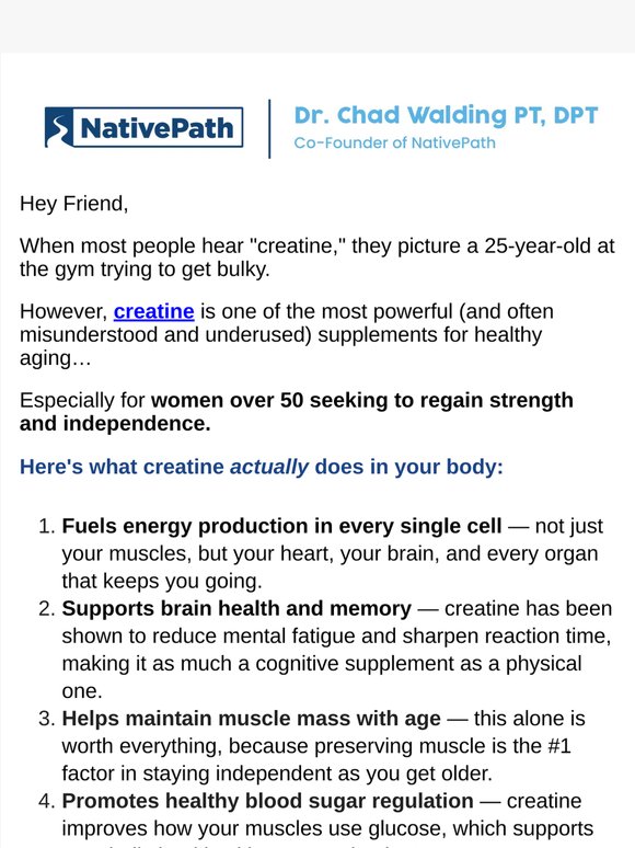 Creatine isn't what you think it is