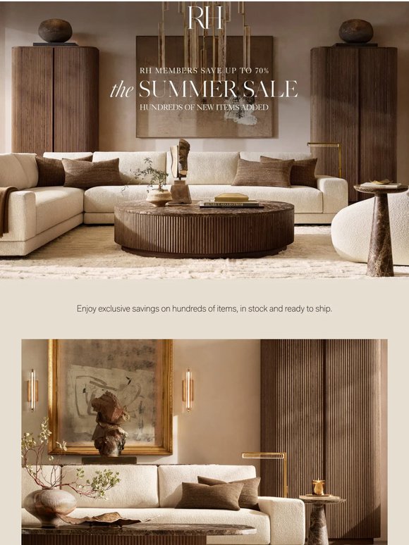 Discover the Summer Sale. Up to 70% Off Living, Dining, Bedroom & More.